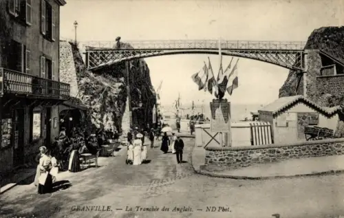 Ak Granville Manche, La Tranchee des Anglais