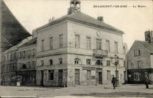 Ak Beaumont sur Oise Val d'Oise, das Rathaus