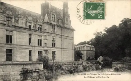 Ak Écouen Val d'Oise, Château de la Légion d'Honneur, Infirmerie,  Architektur, 