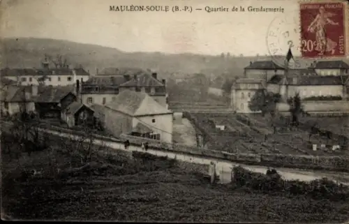 CPA Maulléon Soule Pyrénées-Atlantiques, Quartier de la Gendarmerie