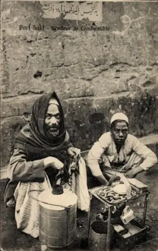 Ak Port Said Ägypten, Vendeur de Combustible