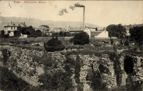 Ak Trier an der Mosel, Römische Bäder