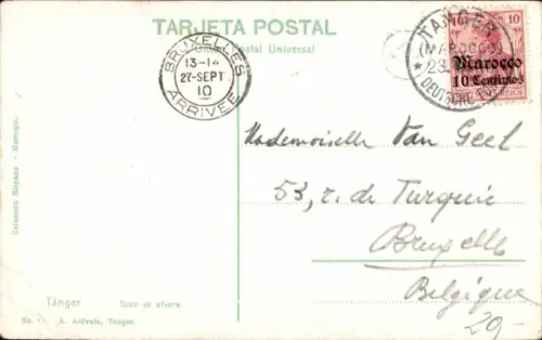 Ak Tanger Marokko, Markt