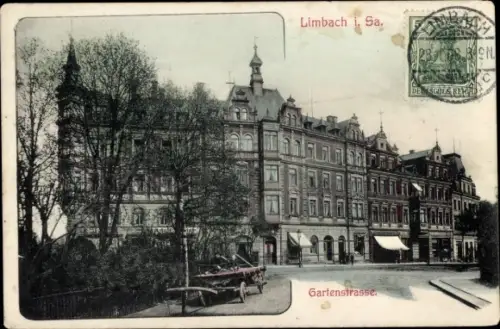 Ak Limbach Oberfrohna in Sachsen, Gartenstraße