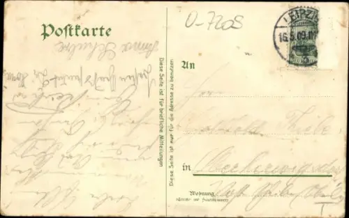 Litho Rötha in Sachsen, Gasthaus Waldschlösschen, Kegelbahn