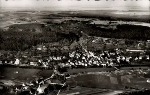 Ak Bieringen Schöntal in Württemberg, Luftaufnahme