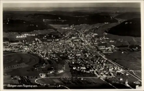 Ak Ebingen Albstadt in Württemberg, Fliegeraufnahme