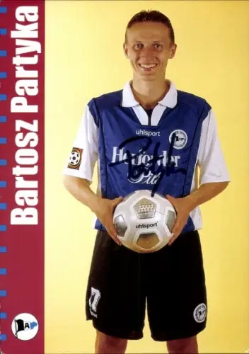 Autogrammkarte Fußballer Bartosz Partyka, DSC Arminia Bielefeld, Autogramm