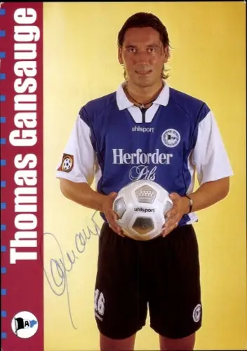 Autogrammkarte Fußballer Thomas Gansauge, DSC Arminia Bielefeld, Autogramm