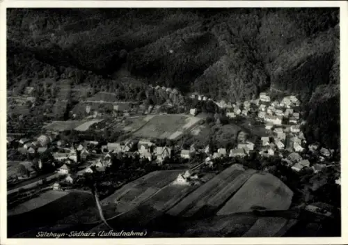 Ak Sülzhayn Ellrich im Harz Thüringen, Luftaufnahme