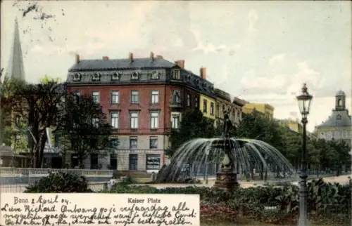 Ak Bonn am Rhein, Kaiserplatz