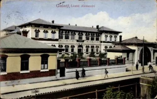 Ak Galați Galatz Rumänien, Liceul Alexandri