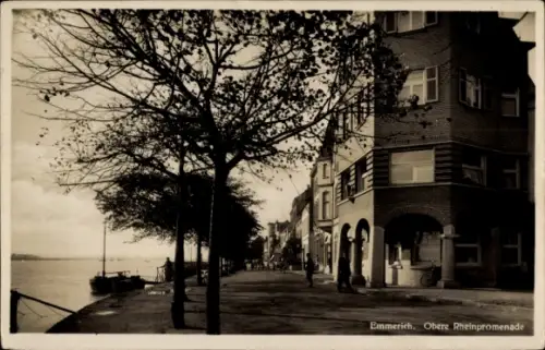 Ak Emmerich am Niederrhein, Obere Rheinpromenade