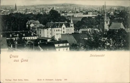 Ak Gera in Thüringen, Gesamtansicht