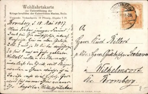 Ak Seenotrettung, Rettungsboot, Kaiserliche Marine