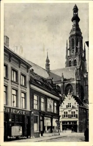 Ak Breda Nordbrabant Niederlande, Grote Kerk