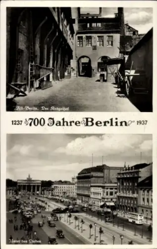 Ak Berlin Mitte, Der Krögelhof, Unter den Linden, 700 Jahrfeier 1937