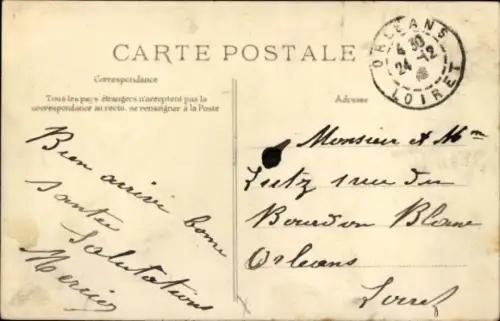 Ak Aviation, Leblanc auf Blériot-Eindecker, Pilot, Flugpionier