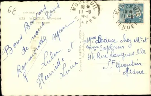 CPA Mouzeuil Vendée, Rue Principale