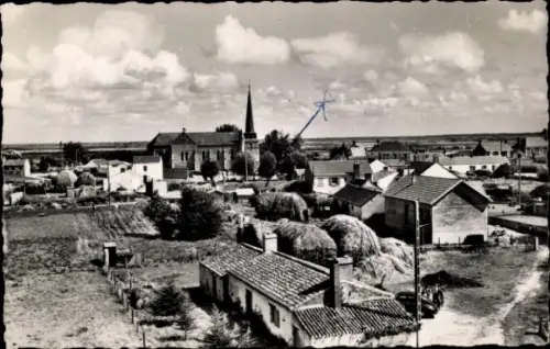 Ak Notre Dame de Monts Vendée, Kirche, vue du Moulin