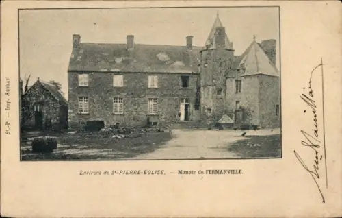 Ak Fermanville Manche, Manoir