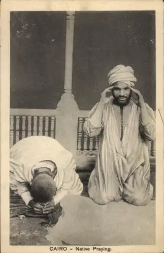 Ak Cairo Kairo Ägypten, Betende Männer, Gebet