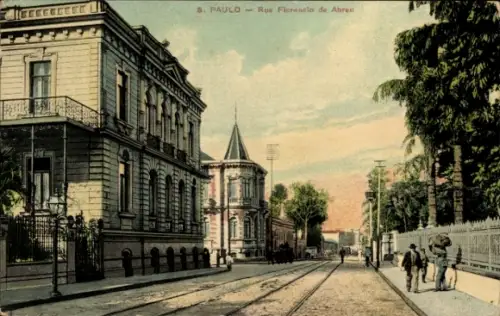 Ak São Paulo Brasilien, Rue Florencio de Abreu