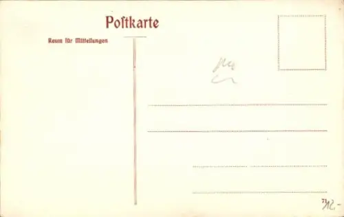 Ak Karlsruhe in Baden, Gruß aus  Hauptpost,  