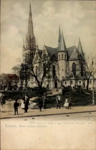 Ak Kassel in Hessen, Neue lutherische Kirche,  von 1902, Vering von Zedler & Vayel