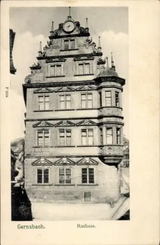 Ak Gernsbach im Schwarzwald, Rathaus