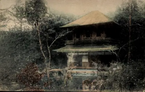 Ak Java Indonesien, Haus im Grünen, Wasser, Bäume,  aus Java