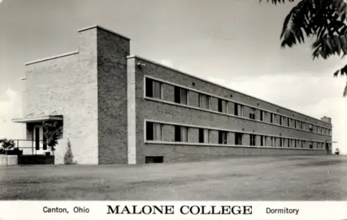 Ak Canton Ohio USA, Malone College, Wohnheim, Gebäude, Fotografie