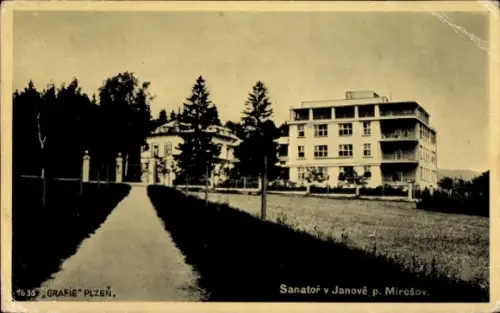 Ak Mirošov u Rokycan Miröschau Region Pilsen, Sanatorium