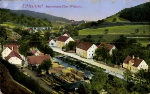 Ak Bystrzyca Górna Oberweistritz Wałbrzych Waldenburg Schlesien, Breitenhain, Schlesiertal
