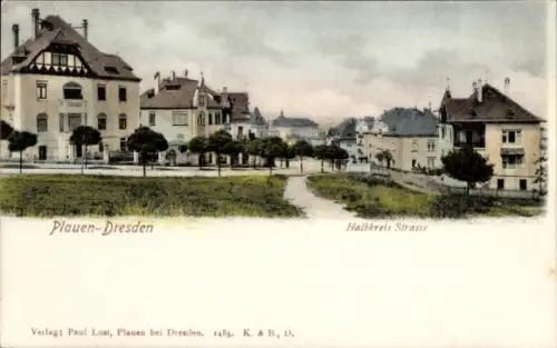 Ak Dresden Plauen, Halbkreis Straße