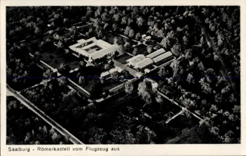Ak Bad Homburg vor der Höhe, Römerkastell Saalburg, Fliegeraufnahme