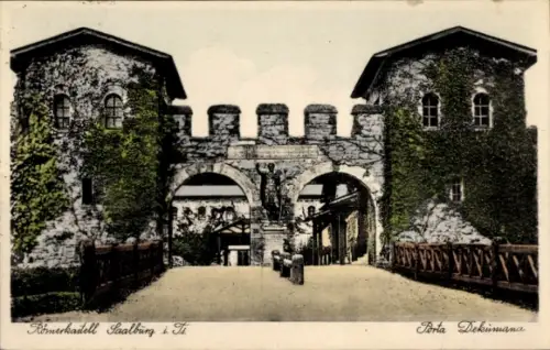 Ak Bad Homburg vor der Höhe, Römerkastell Saalburg, Porta Dekumana