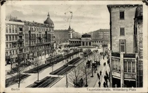 Ak Berlin Schöneberg, Tauentzienstraße, Wittenbergplatz
