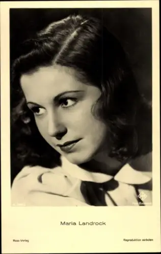 Ak Schauspielerin Maria Landrock, Portrait, UFA Film, Ross A 3209 2
