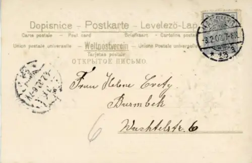 Stoff Präge Ak Glückwunsch Geburtstag, Veilchen