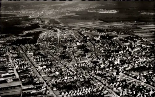 Ak Pfungstadt Hessen, Fliegeraufnahme