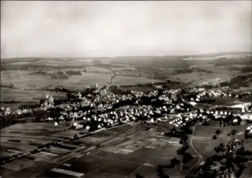 Ak Dußlingen Dusslingen in Württemberg, Luftaufnahme von  ländliche Umgebung, Häuseransicht