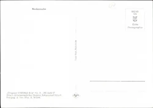 Ak Neckarsulm in Württemberg, Fliegeraufnahme