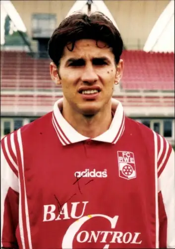 Autogrammkarte Fußballer Ante Markesic, FC Rot-Weiß Erfurt, Autogramm