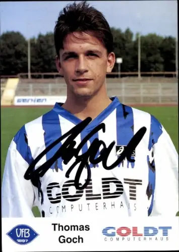 Autogrammkarte Fußballer Thomas Goch, VfB Oldenburg, Autogramm