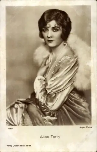 Ak Schauspieler Alice Terry, Portrait