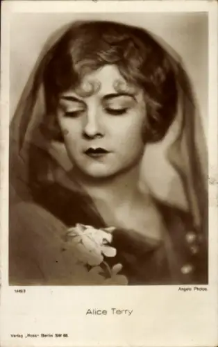 Ak Schauspieler Alice Terry, Portrait