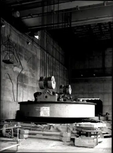 Foto Rhinau Rheinau Elsass Bas Rhin, Wasserkraftwerk, La Phototheque, Henri Baranger