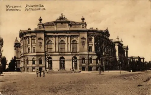 Ak Warszawa Warschau Polen, Polytechnikum