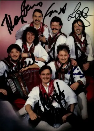 Autogrammkarte Sänger Die Grombacher, Autogramm